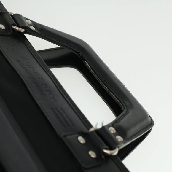 BURBERRY Nova Check Hand Bag Nylon Black Auth 36240 - Picture 8 of 10